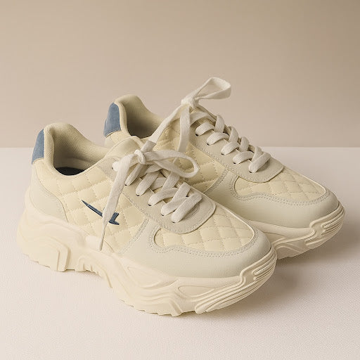 Stylish Beige "Royal Stallion" Sneakers For Girls