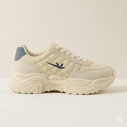 Stylish Beige "Royal Stallion" Sneakers For Girls