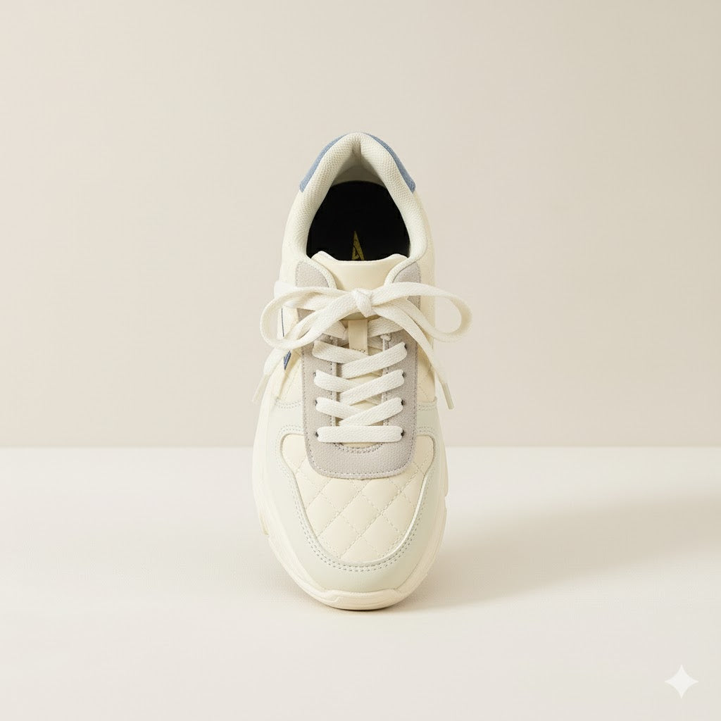 Stylish Beige "Royal Stallion" Sneakers For Girls